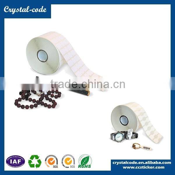 Eco-friendly blank or white die cut waterproof jewelry label for security