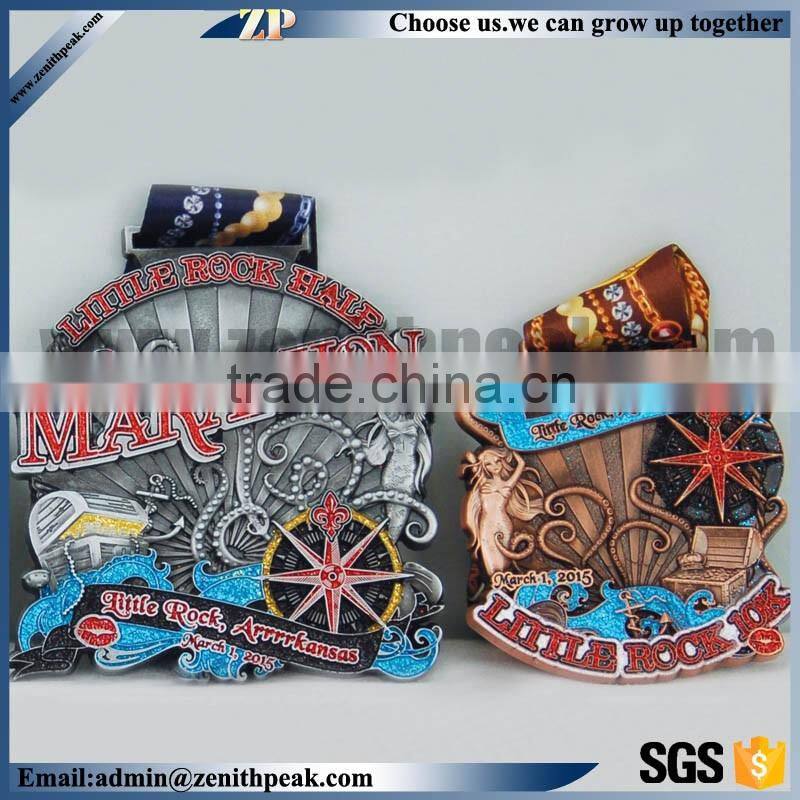free sampel custom ribbon bottle opener medals/bottle opener medals/zinc alloy bottle opener medal