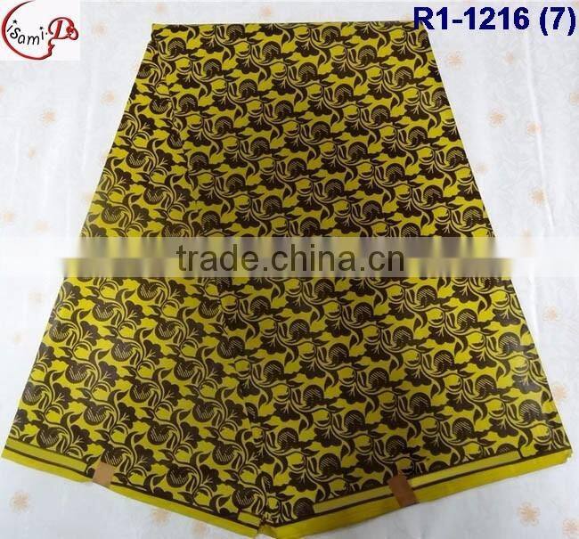 R1-1216 (1-4) new arrival Jacquard style Real java wax african wax print fabric wax