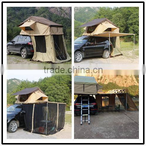 2016 hottest suv car roof top tent optional with Car side awning or mosquito net