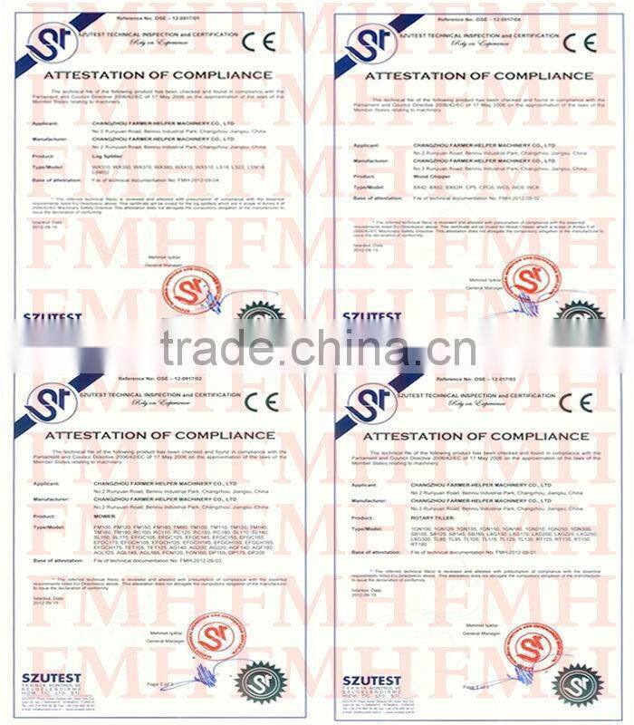 Small kubota 3-point tractor pto rotary tiller