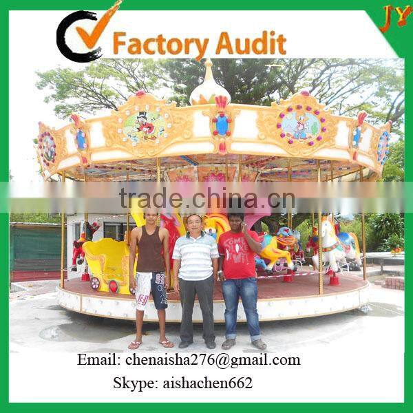 Competitive price new design attractive amusement park rides merry go round carousel for sale