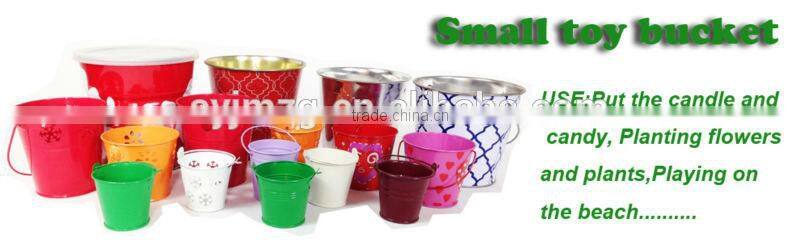 High Quality Metal tin Bucket use for Candle/Garden Water/decoration/gift