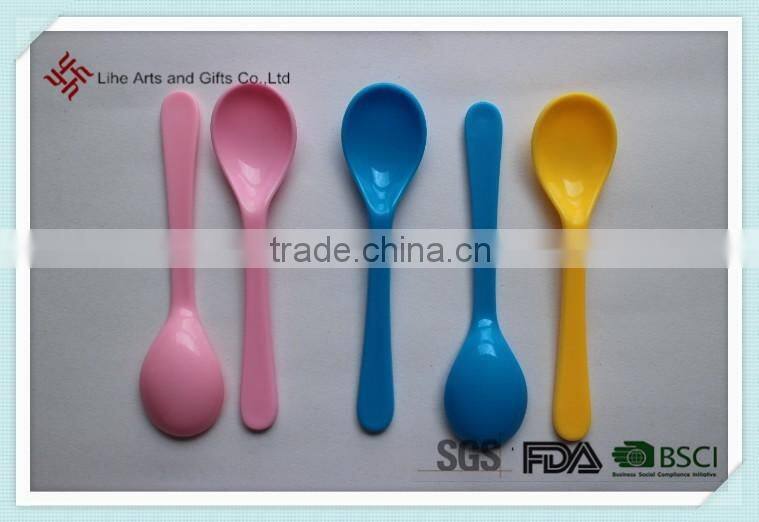 Food Grade colorful ice cream plastic mini spoon