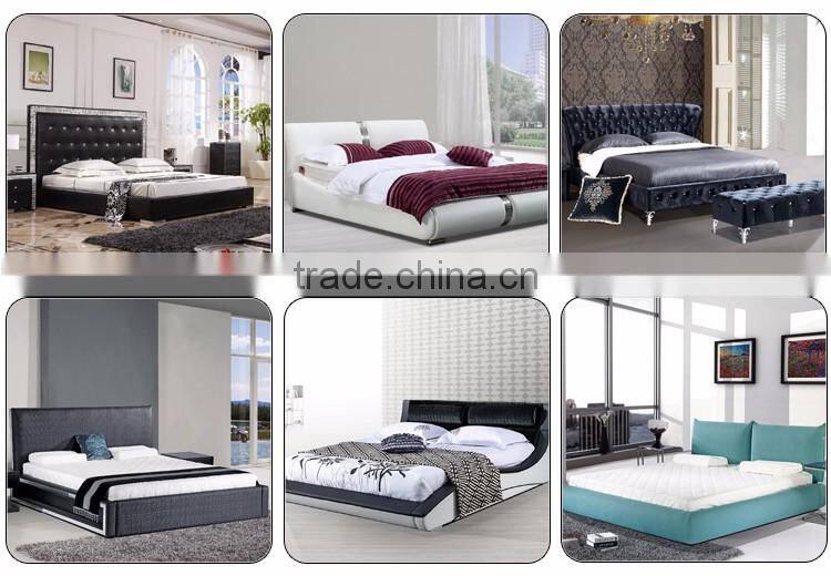 Modern Furniture Design hotel leather double bed design furniture