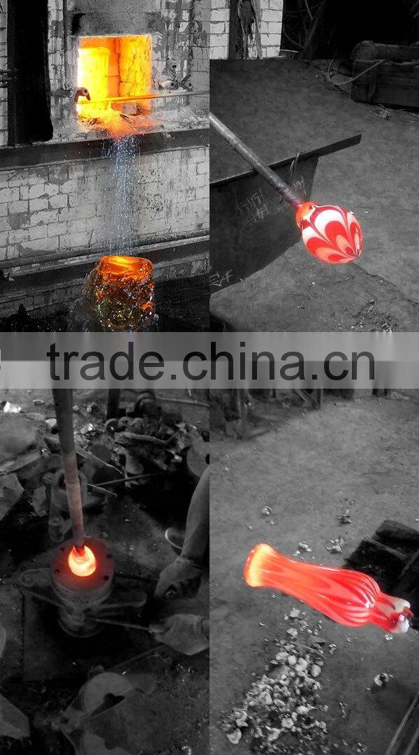 Handblown glass egg paperweight for home decoration