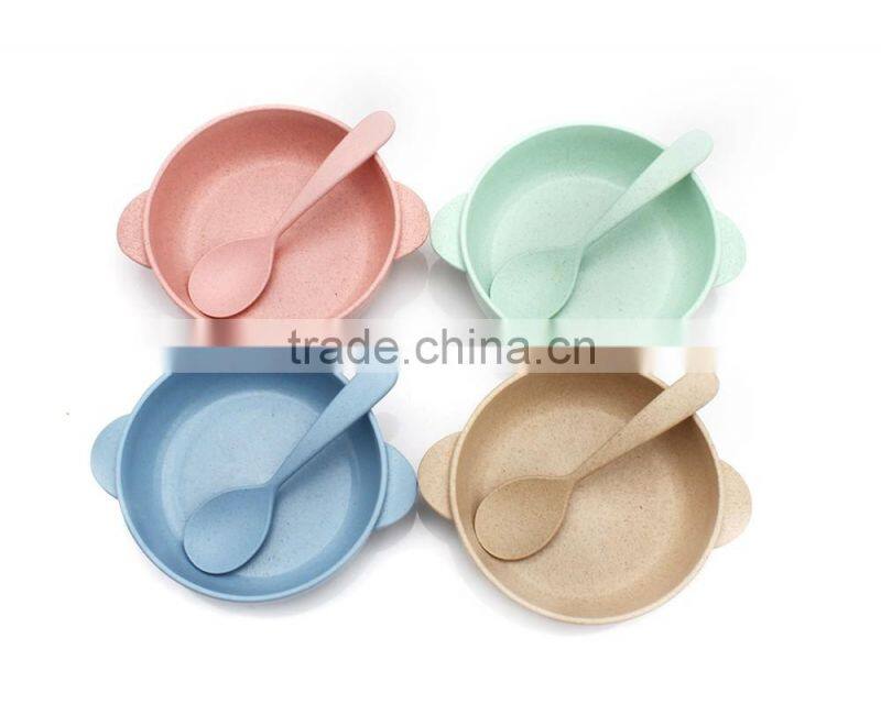 Unique salad bowl and spoon set with stand