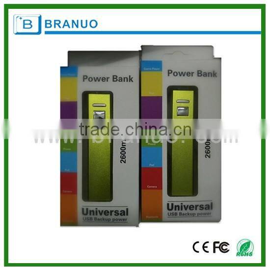 universal portable mobile power bank accepting customization logo printing