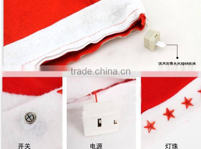 christmas hat yiwu factory Electronic cap LIGHT Hats