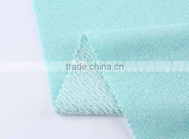 High quality Latest design Elastane yarn dyed stripe baby terry fabric forfull body sweater