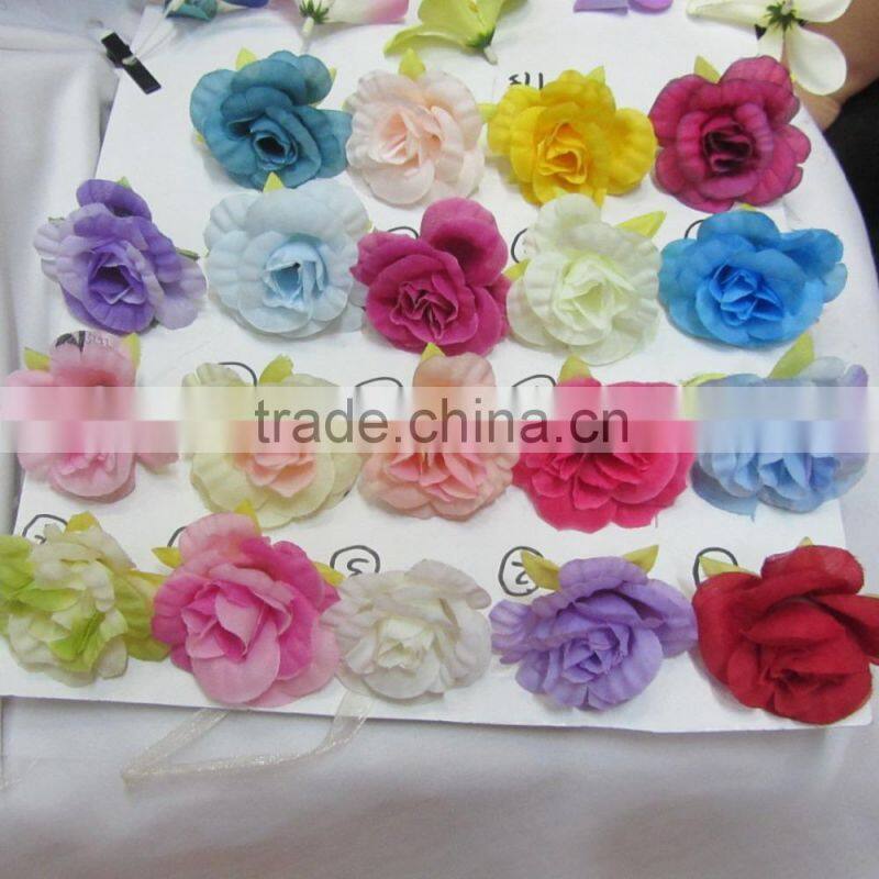 New Design artificial flower head mini rose,Artificial flower corsage