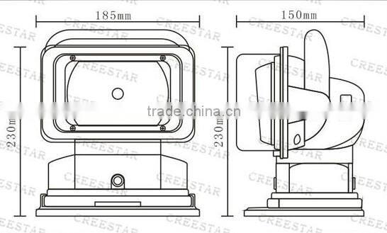 35W/55W Remote Hid Driving Light 11th Years Gold Supplier In Alibaba_XT2009