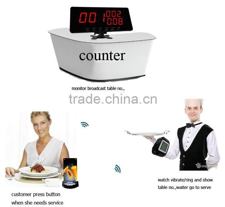 Convenient wireless table buzzer for restaurant