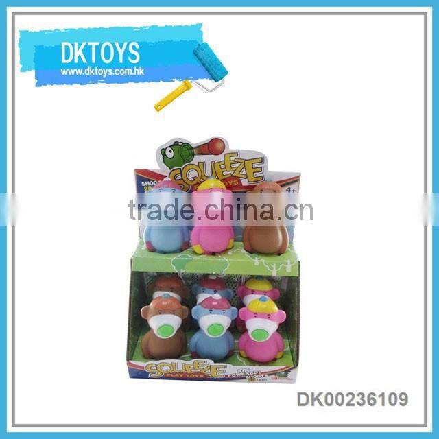 Funny design 6" ejection ball spueeze ball toy to kids