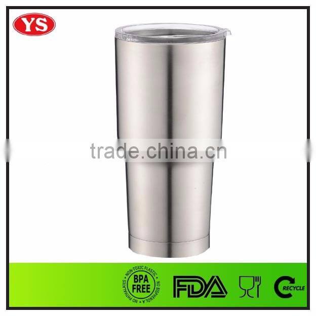 30 ounce insulated 188 stainless steel double wall tumbler with plastic lid