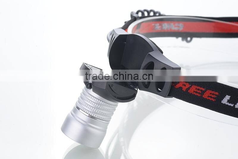 RoHS Approved High Quality Q5 Aluminum LED Headlamp Flashlight