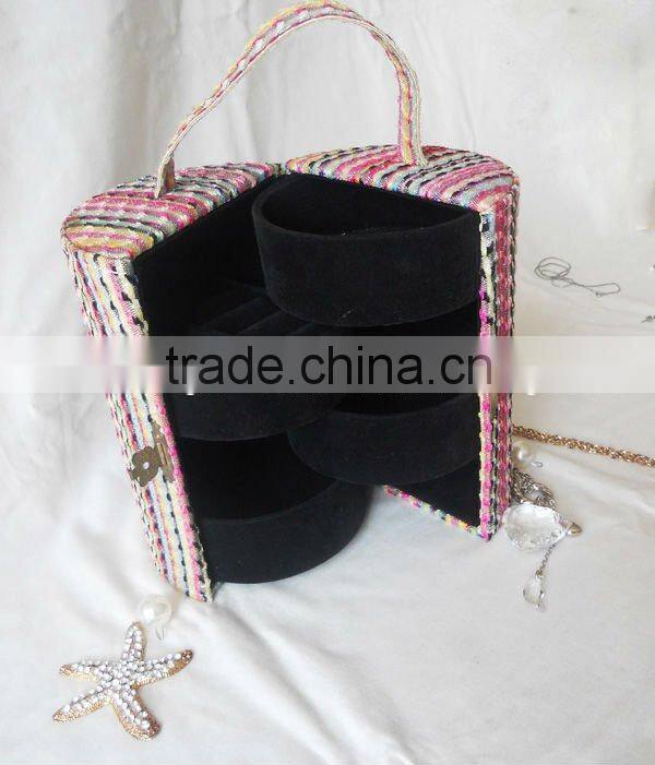 Handmade cheap colorful Jewelry case