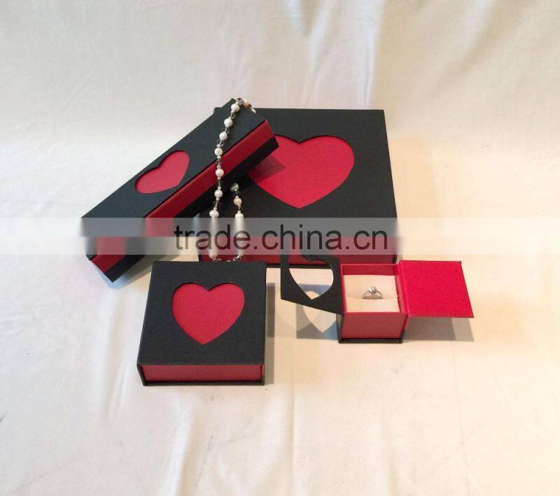 High Quality wedding jewely packing box with heart