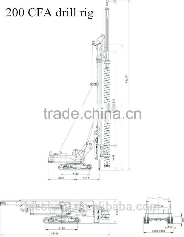 pile drilling rig! FAE250 type drilling rig