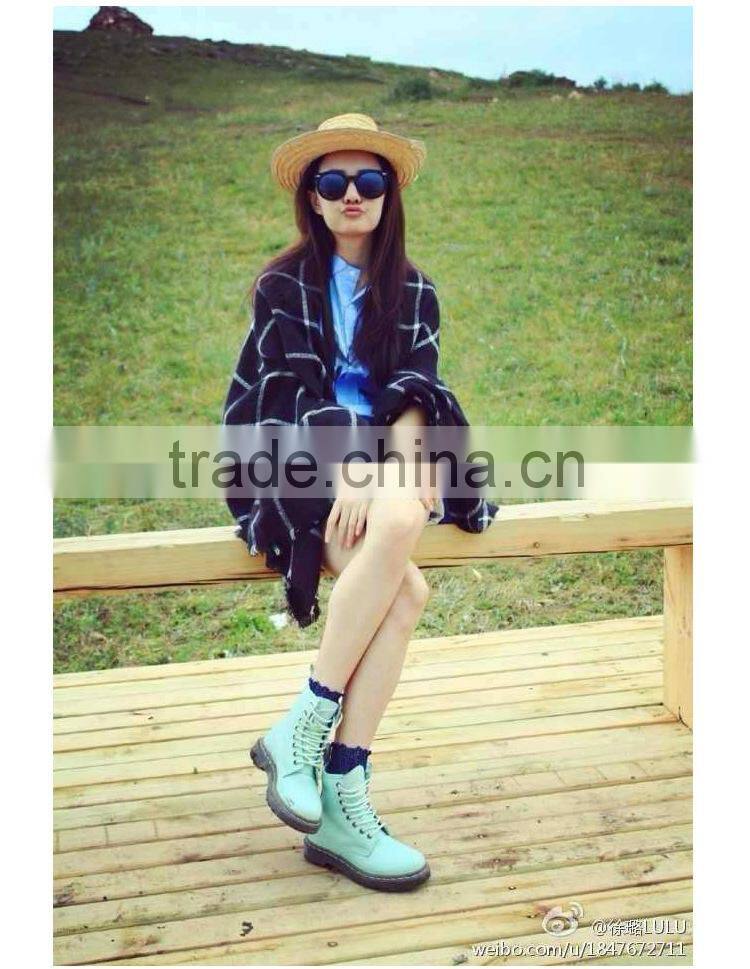 The spring and autumn and winter scarf cashmere scarf shawl and thickened long paragraph Korean students collar British lattice