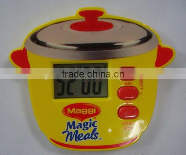 Promotional rice cooker shaped countdown timer