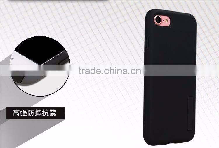 full covered pc+tpu case for iphone 7/7 plus 2 in 1 case for iphone 7 shock proof promotion case
