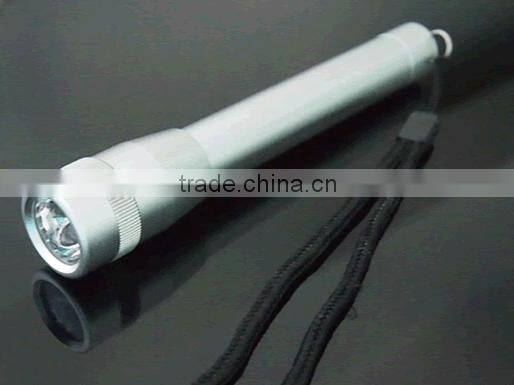 Daily using aluminum housing 5pcs leds 2pcs AA dry battery mini electric torch