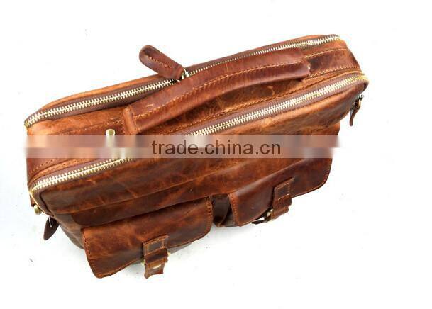 2016 Cowhide leather shoulder bags for men