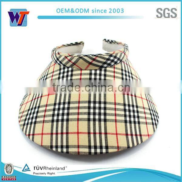 2015 Fashion PVC Sun Visor hats Character Factory cotton Sun Visor caps