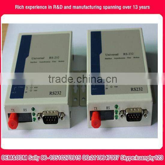 Industrial RS-422 to Single-mode Duplex Serial to Fiber Converter, 1310nm/1550nm 20km Fiber optic modem