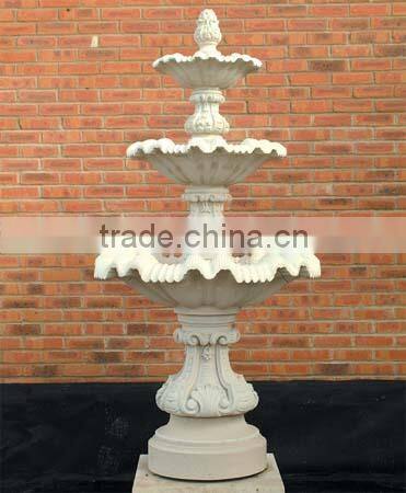tiered backyard water fountain