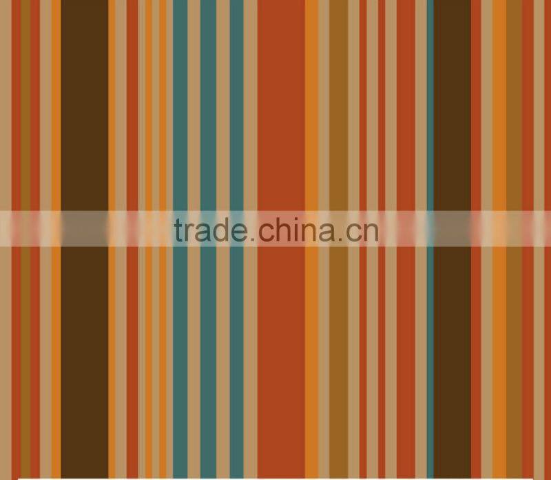 2015 Newest Colorful dots and liner design printed tablecloth with straight/wave edge