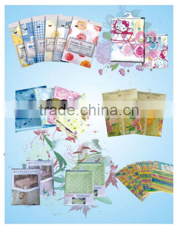 Brown Gingham Oilcloth Tablecloth