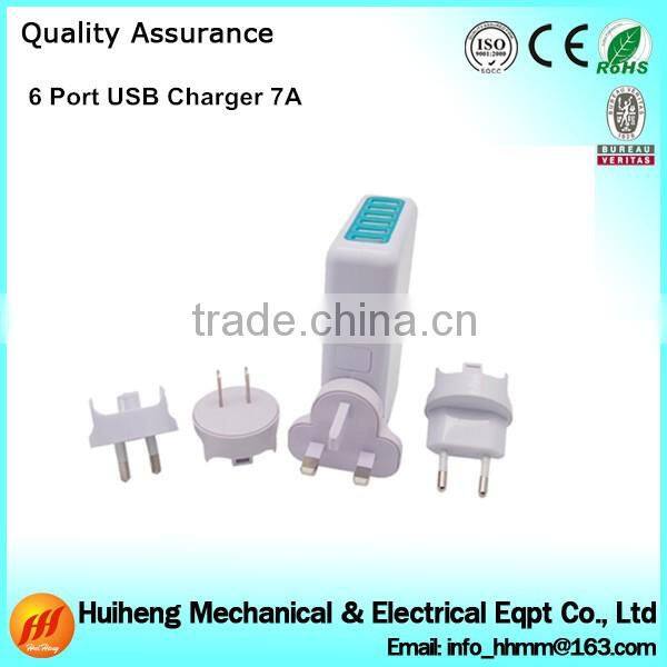 High Speed Multi Port USB Wall Charger with CE RoHS FCC