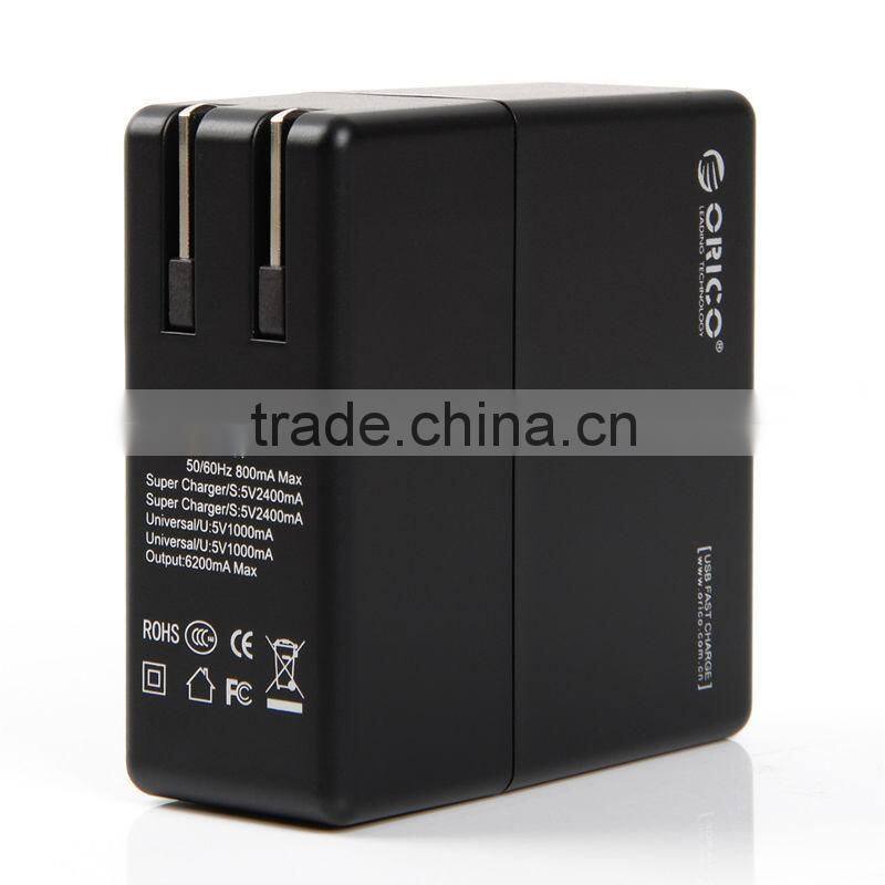 multifunction fast 5V 2A 4 ports portable travel wall usb charger