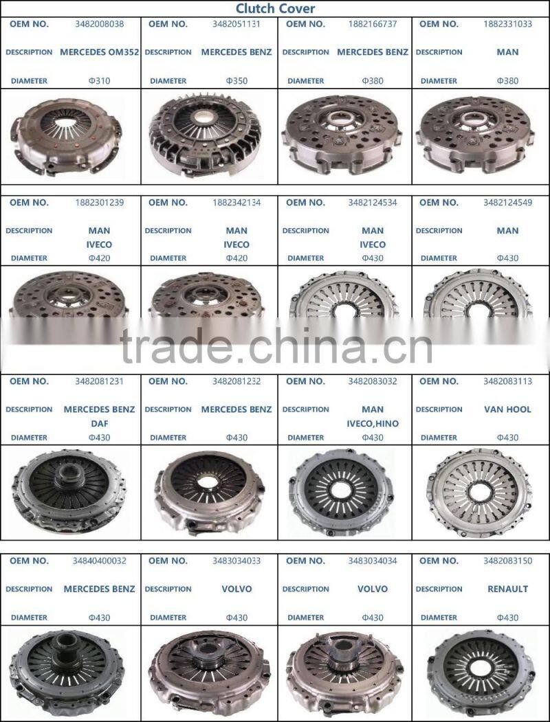 3482000197 clutch kit clutch cover Diameter 395, OEM truck spare parts