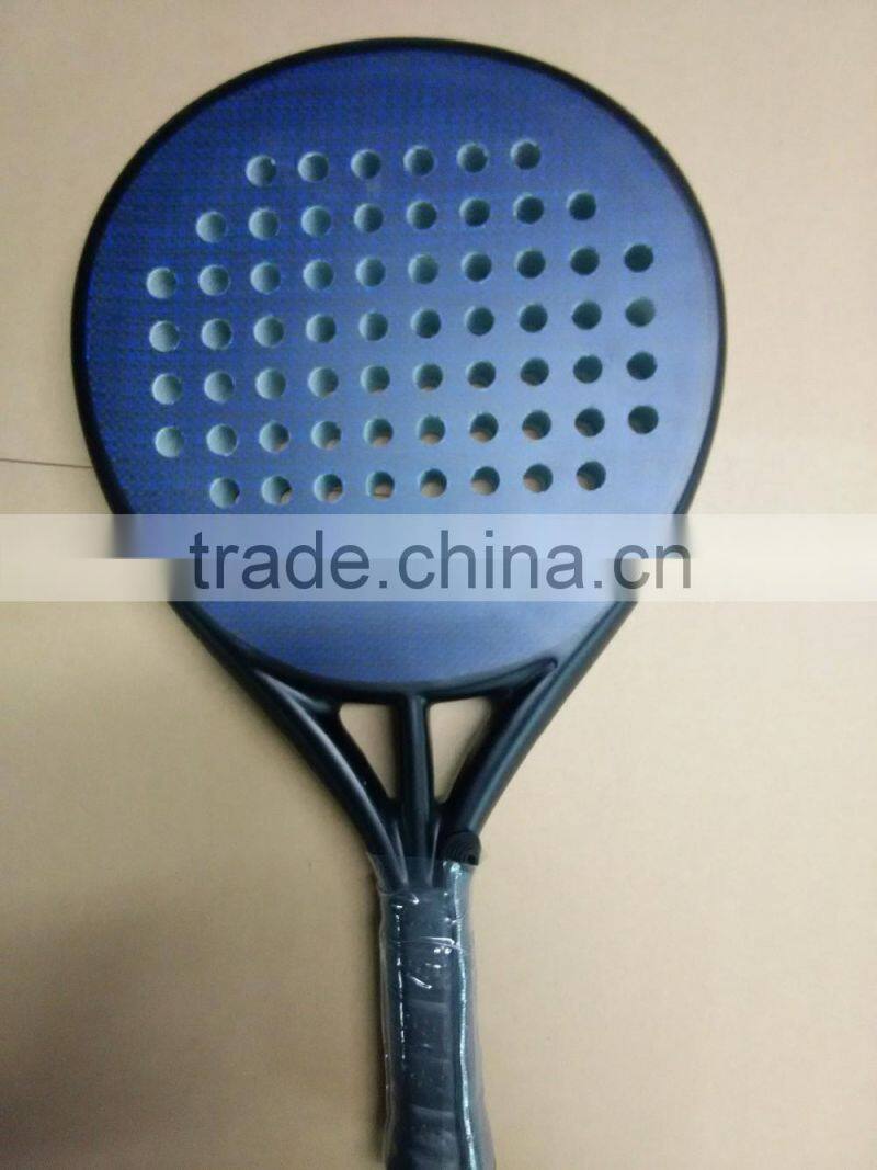 wooden beach tennis racket 100% carbon graphite 38mm paddle racket