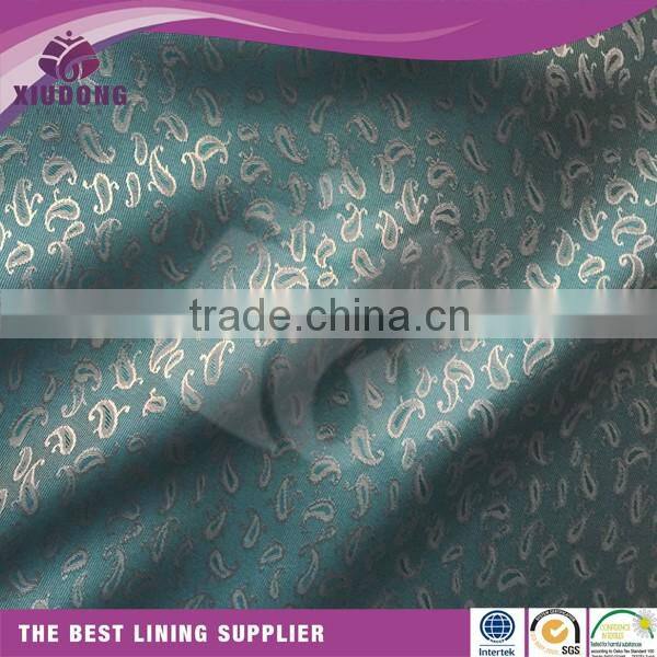 China textile fashionable polyester rayon jacquard viscose suit lining fabric