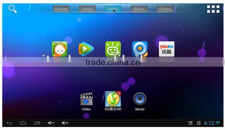 Quad core internet tv box android 4.2