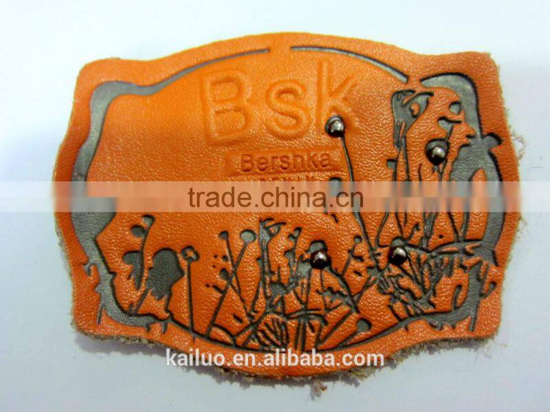 hot sale jeans leather label