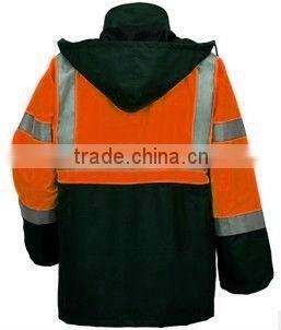 reflective jacket with 3M reflective tape ,waterproof jacket for worker ,safety reflective jacket