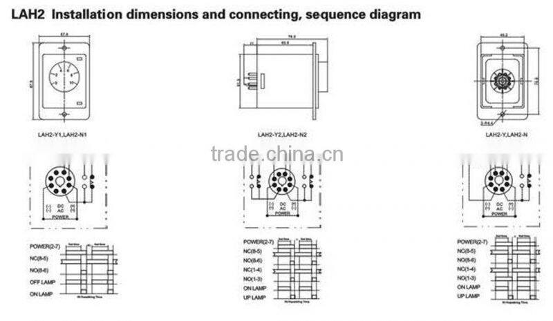 LAH2-N/AH2-Y time relay