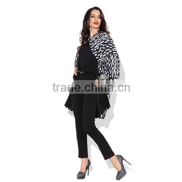 Pretty steps 2016 new style simple design ladies designer casual pants black