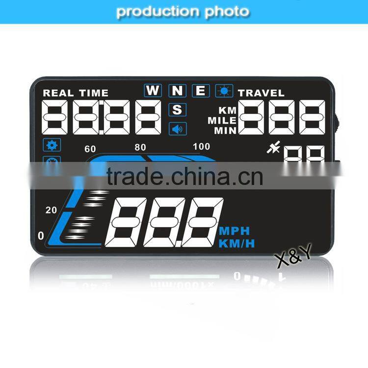 3 inch Car obd2 HUD display the engine speed,water temperature, voltage XY-HUD207