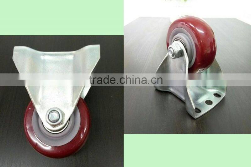 JY-301|OEM zinc plate heavy duty PVC stem wheel caster