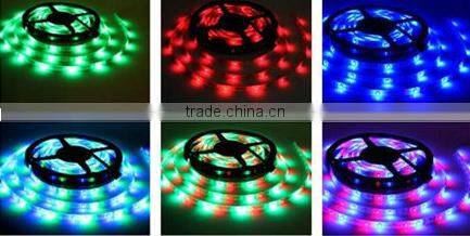 2015 top selling low voltage 12V Waterproof 60leds/m 5m 300leds led flexible strip light 5050 rgb led strip for home decorate