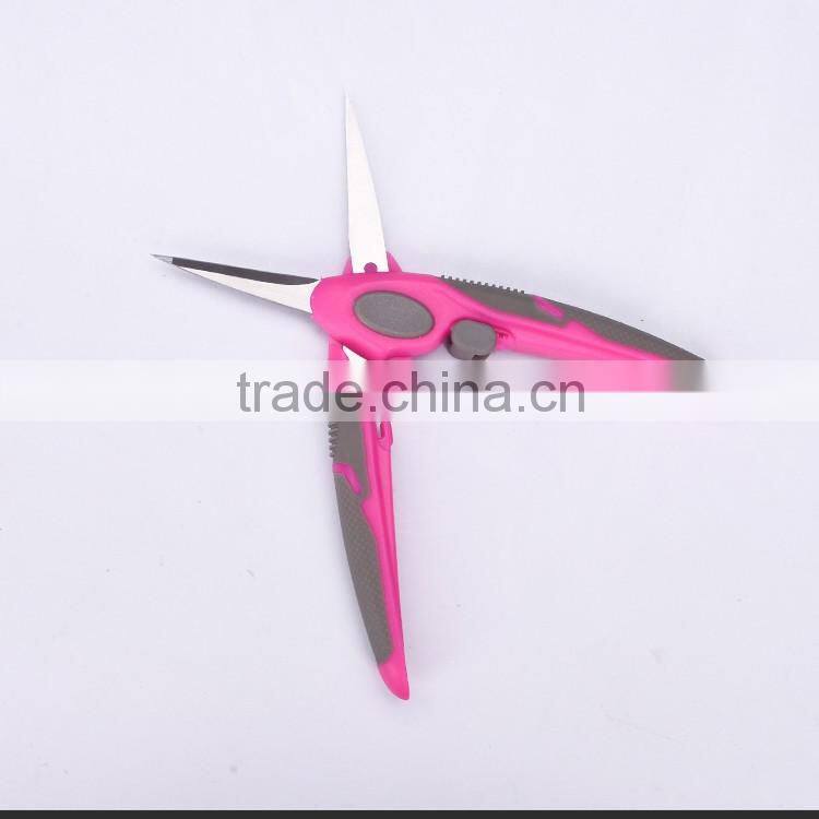 SS13016P -2016 New style and design 6.5 stainless steel tailor scissors with colorful plastich handle