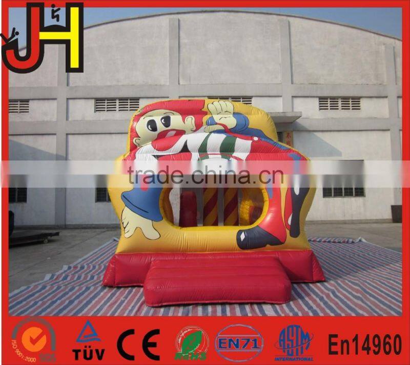Circus clown inflatable bouncer for sale, inflatable bounce with obstacles