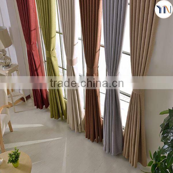 100% polyester blackout fabric for Austrian curtains, thick and 100% sun block curtains, ready made austrian curtain