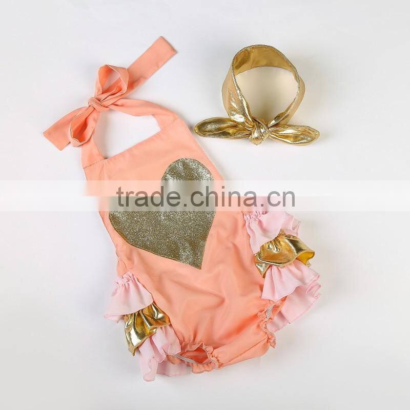 2016 wholesale sequin bubble romper,Baby Toddler Clothing,newborn baby romper gift set